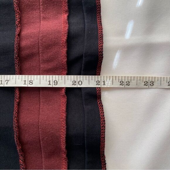 Y2K The Collection Royal Black/ Red Boho Whimsigoth Patchwork Top Size Medium - Picture 15 of 15